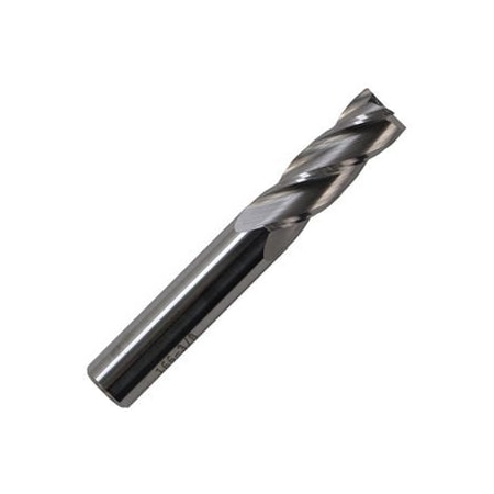 Champion Cutting Tool 7/16in x 7/16in - 166 Solid Carbide End Mill - Square End, Center Cutting, 4 Flute, RH Helix CHA 166-7/16X7/16